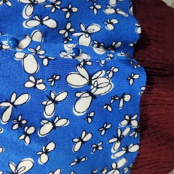 Premise Studio XL Blue Butterfly Cardigan - Picture 9 of 12